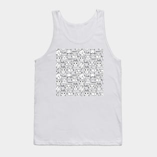 Kittens Cats Design CUTE CATE FACES Tank Top